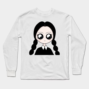 Kawaii Wednesday Addams Long Sleeve T-Shirt